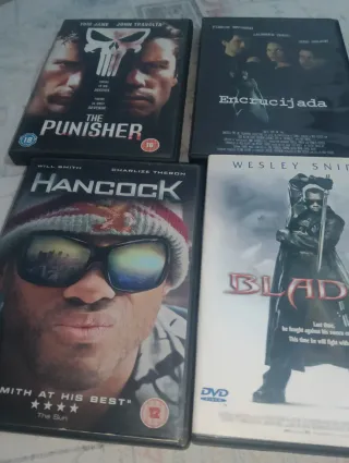 Lote 4 Películas DVD: Punisher, Hancock, Blade, En