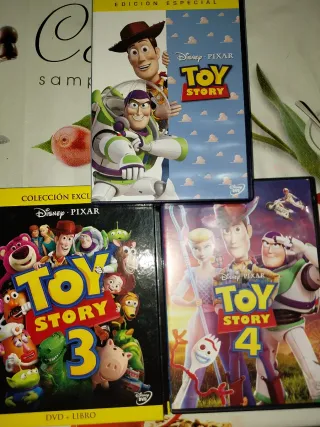 DVDs Toy Story 1, 3 y 4 (Español)