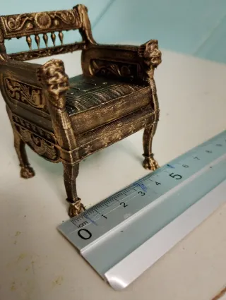 Silla Egipcia Miniatura Decorativa