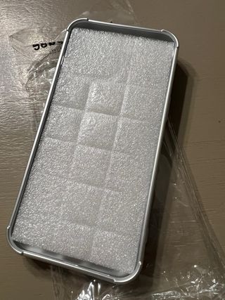 Cover iphone 14 pro max Prada Argento Trapuntato