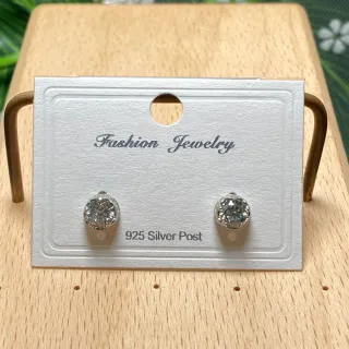 Pendientes Moissanita Plata 925