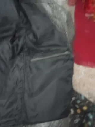 Chaqueta efecto piel mujer