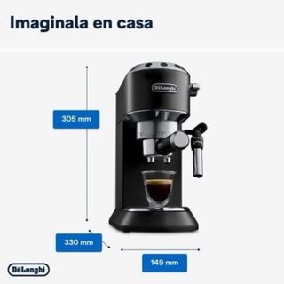 Cafetera DeLonghi Dedica color negro