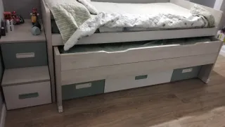 Cama compacta infantil 90x200 x2