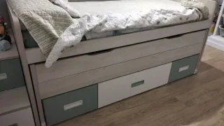 Cama compacta infantil 90x200 x2