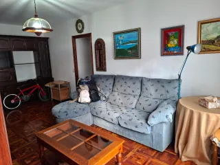 Muebles de salón madera oscura