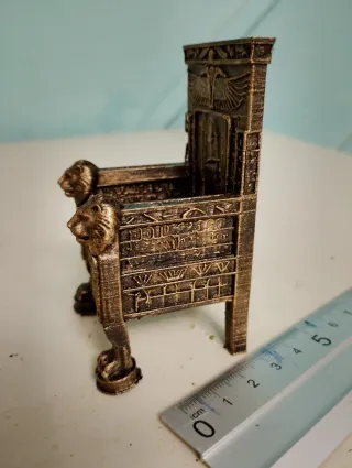 Silla Egipcia Miniatura Decorativa