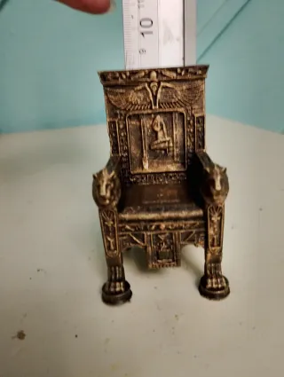 Silla Egipcia Miniatura Decorativa
