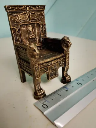 Silla Egipcia Miniatura Decorativa