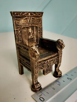 Silla Egipcia Miniatura Decorativa