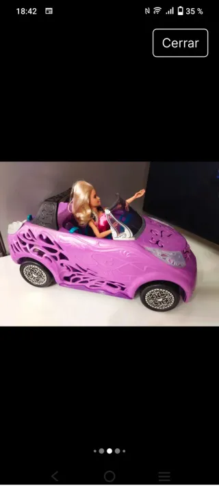 Coche Barbie/Monster High Morado