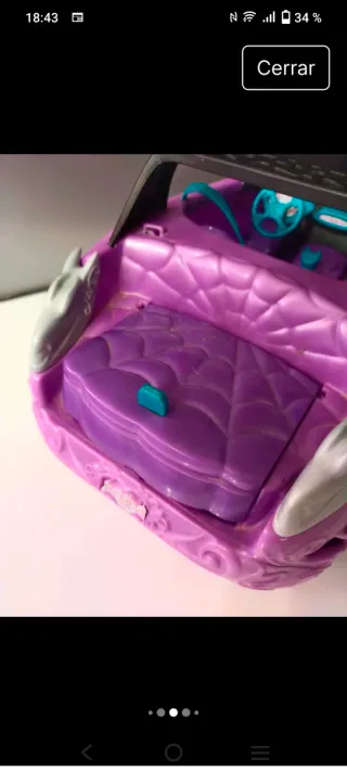 Coche Barbie/Monster High Morado