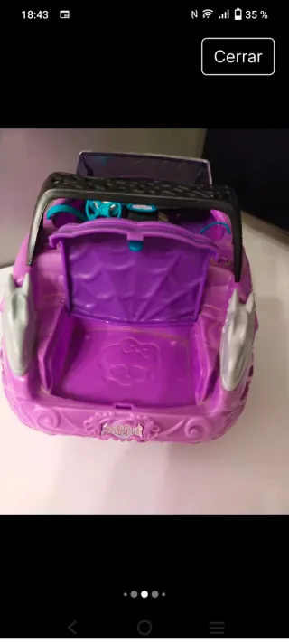 Coche Barbie/Monster High Morado