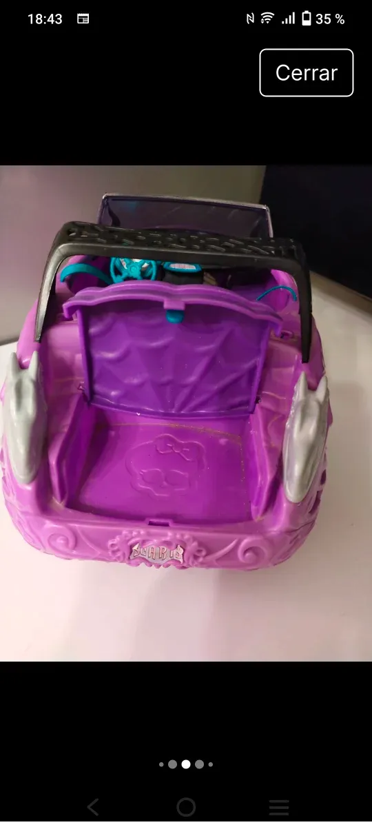 Coche Barbie/Monster High Morado