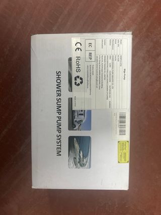 Bomba de achique para ducha de caravana/barco