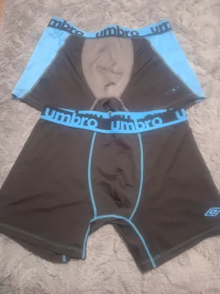Pack 2 boxers Umbro hombre negro/azul