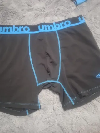 Pack 2 boxers Umbro hombre negro/azul