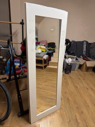 2 Espejos Marco Blanco