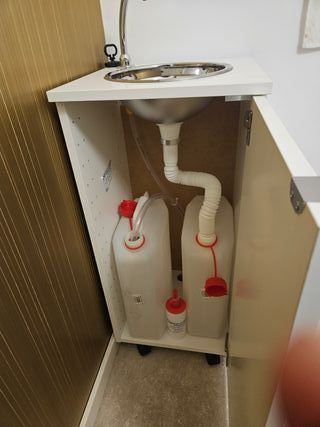 Fregadero Portátil Blanco Nuevo