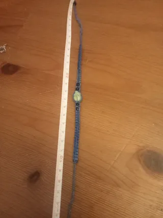 Collar y pulsera escarabajo turquesa