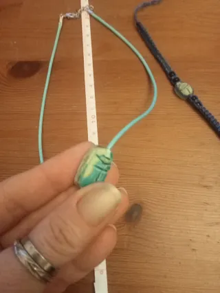 Collar y pulsera escarabajo turquesa