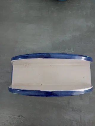 Portatovaglioli ceramica dipinta a mano