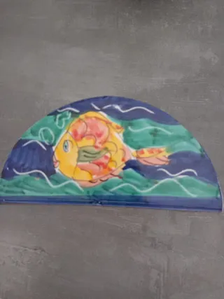 Portatovaglioli ceramica dipinta a mano