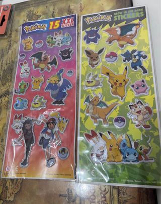 Pegatinas Pokémon XXL y Glow in the Dark