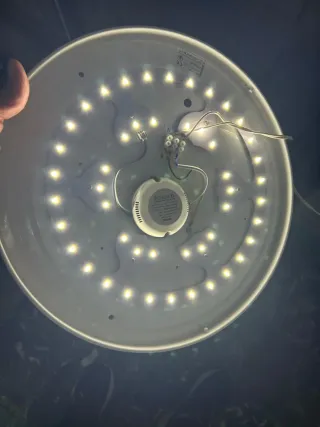 Plafón LED Negro y Blanco