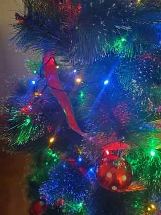 Árbol de Navidad 160cm con Luces y Adornos