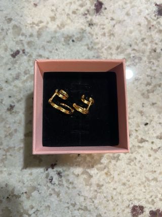 Pendientes Pandora plata bañados en oro.