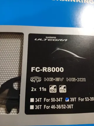 Corona Shimano Ultegra FC-R8000 39T 11v nuova