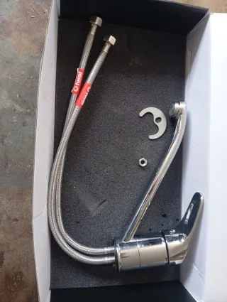 Grifo Monomando Fregadero Artic Alto