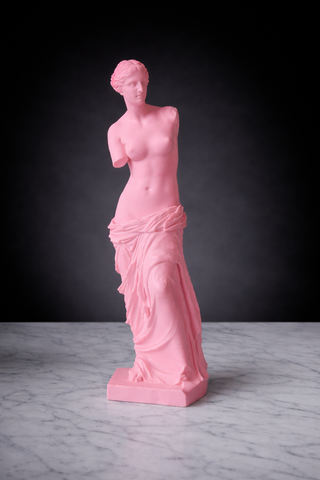 Venere di Milo design - Scultura rosa 25cm