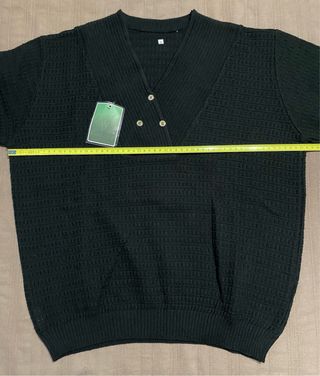 Top Luiggi negro calado M