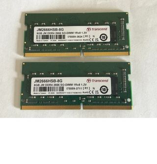 2x 8GB DDR4 2666MHz SO-DIMM RAM Transcend