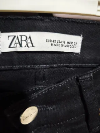 Pantalón vaquero negro hombre talla 42