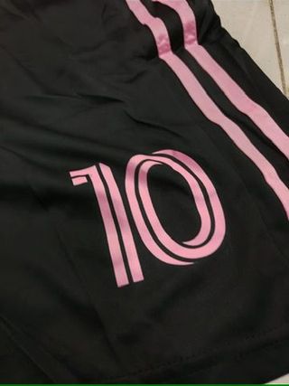 Camiseta Inter Miami Messi 10 Negra Rosa