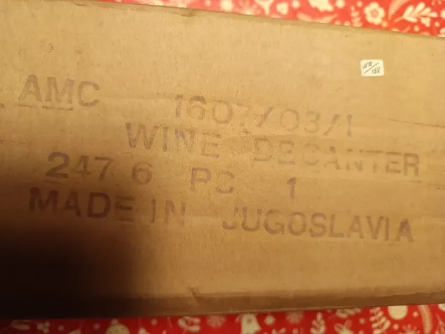 Decantador de cristal tallado Samobor