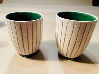 Conjunto sangría vintage, Jarra + 5 vasos, Años 70