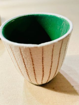 Conjunto sangría vintage, Jarra + 5 vasos, Años 70