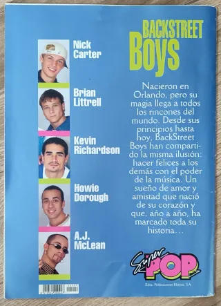 Revista Super POP EXTRA Backstreet Boys