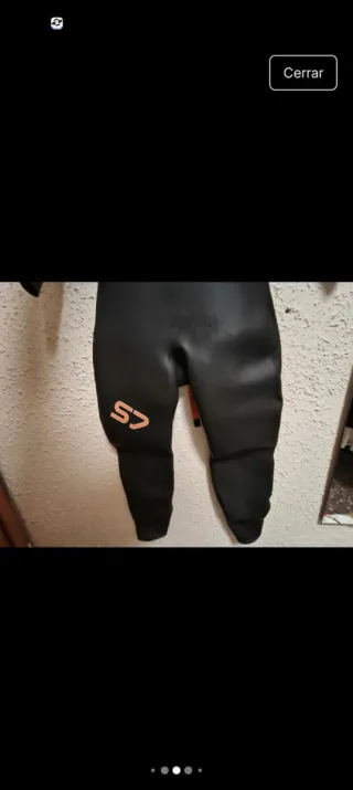 Neopreno Orca S7 Negro Naranja Talla S