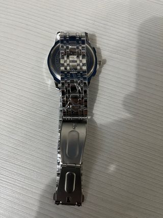 Reloj Elegante Hombre Negro/Plata