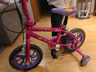 Bicicleta infantil rosa 3 años