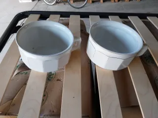 Coppia vasi da notte in ceramica