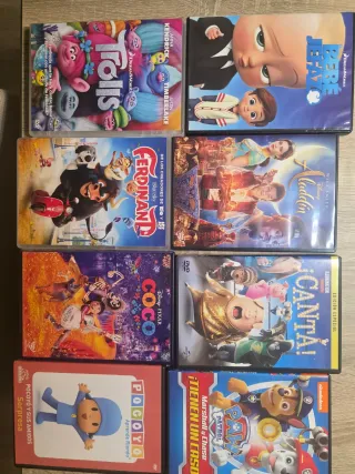 Lote 8 Películas Infantiles DVD