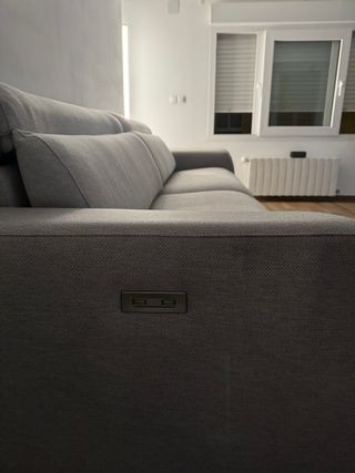 Sofá Eléctrico Beige Tela