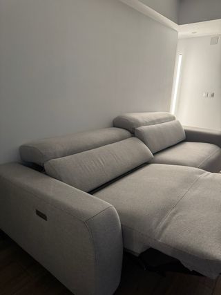 Sofá Eléctrico Beige Tela