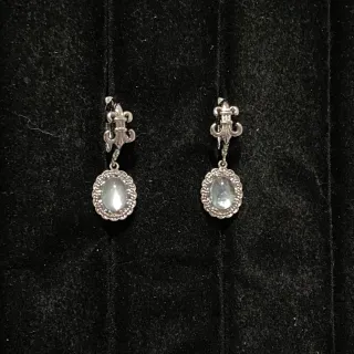 Pendientes Aguamarina Natural